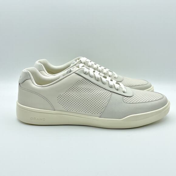Cole Haan Men Grand Crosscourt Modern Sneakers US 10 White Ivory Tennis Shoe NIB - Picture 3 of 12